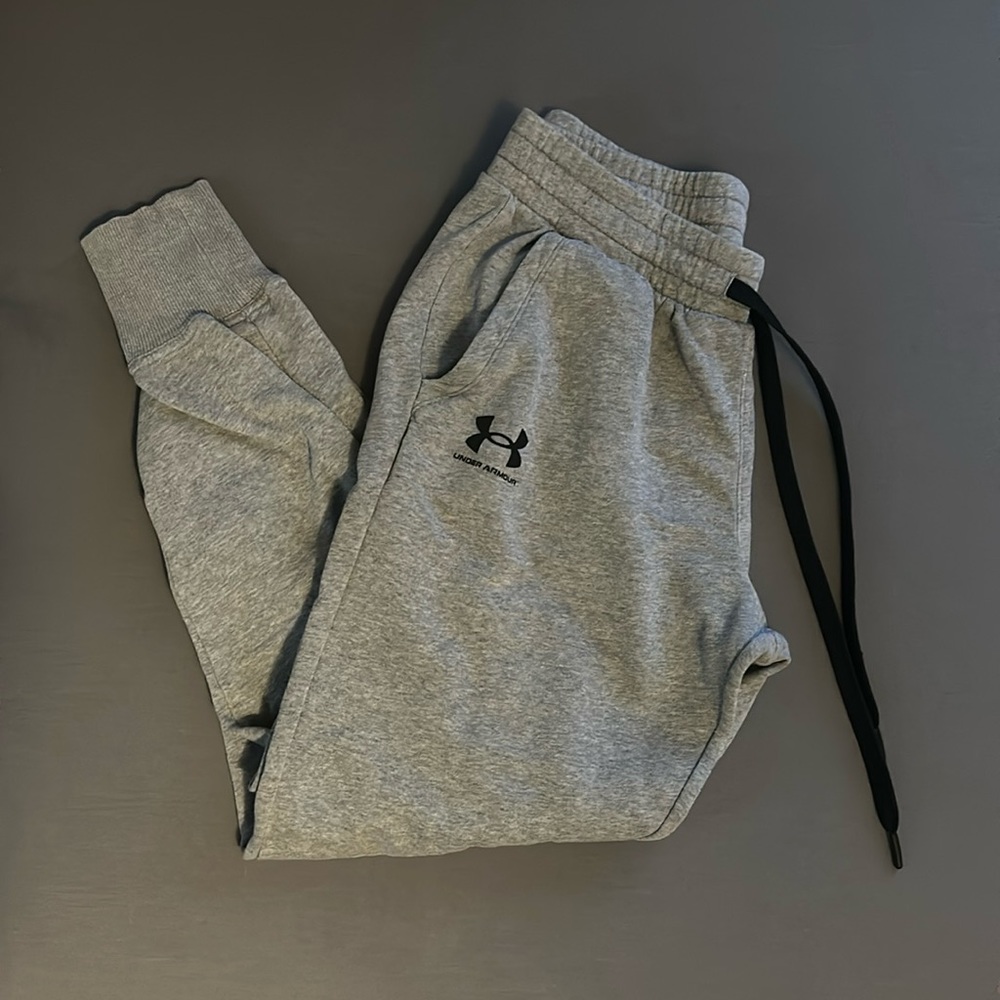 Grey under armour sweatpants